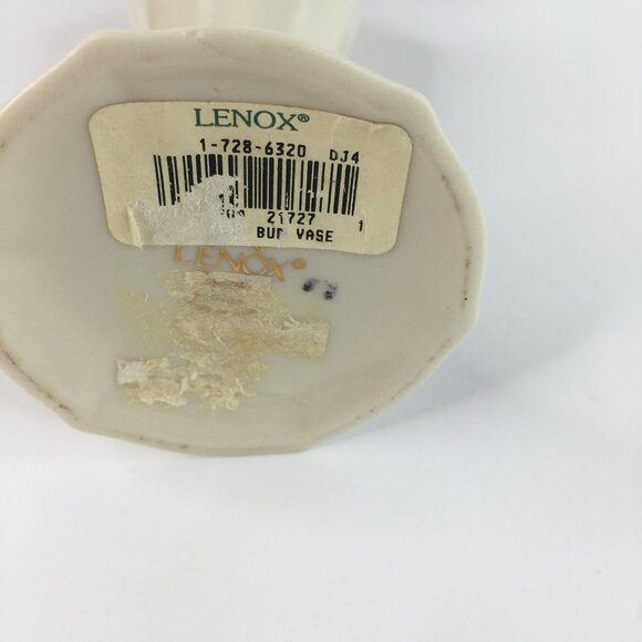 Lenox Vintage Catalan Ivory Gold Trim Bud Vase Retired - Picture 4 of 10